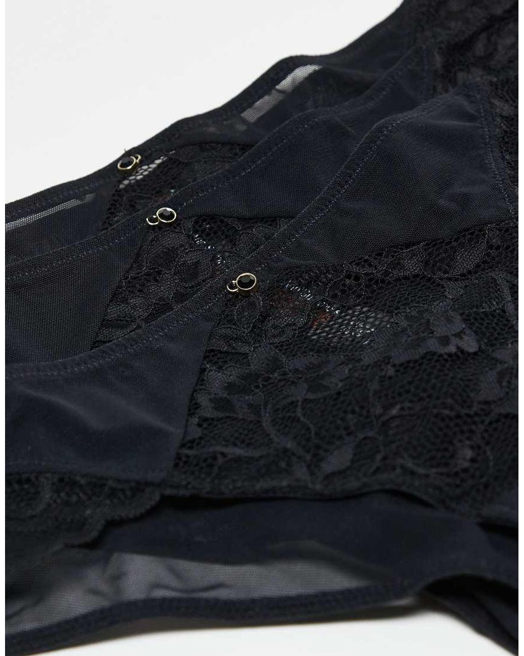 Ann Summers Gray Sexy Lace 3 Pack Brazilians