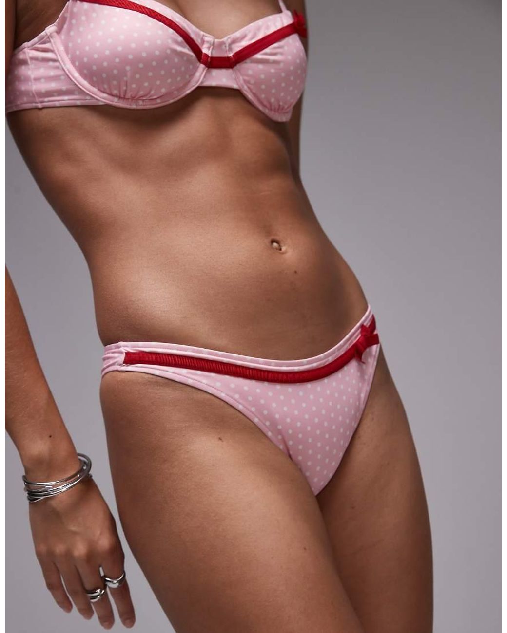 Frankie's Bikinis Pink Dove Bottom