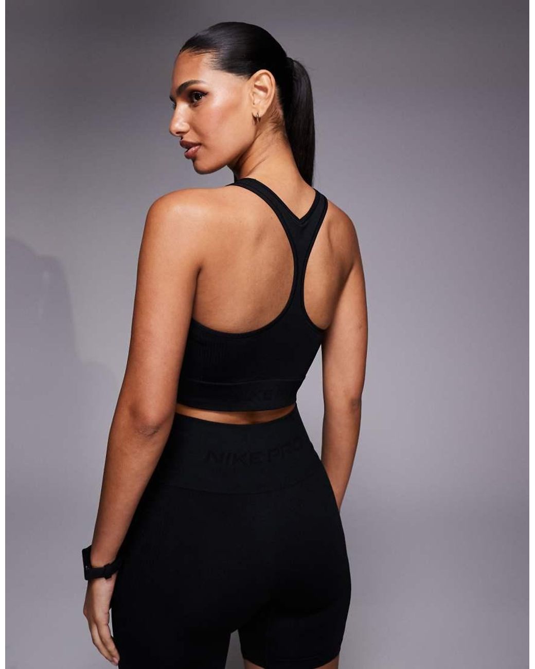 Nike Black Nike Pro Training Dri-fit Seamless Tank Top