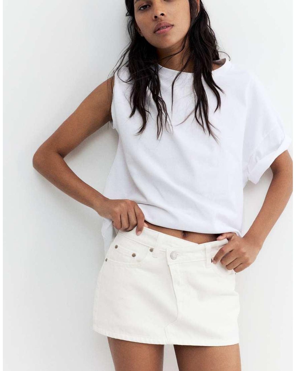 Gonna Pantalone di Pull&Bear in White