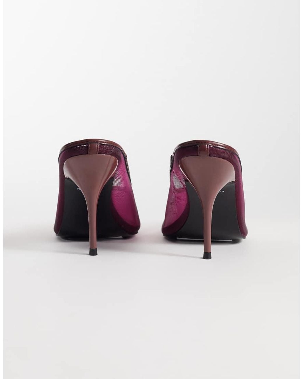 ASOS Purple Prism Mesh Stiletto High Heeled Mules