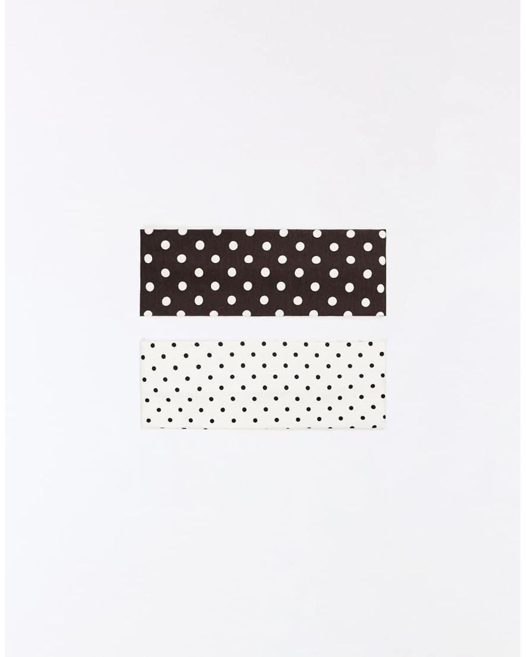 Bershka Black Pack Of 2 Polka Dot Hairbands
