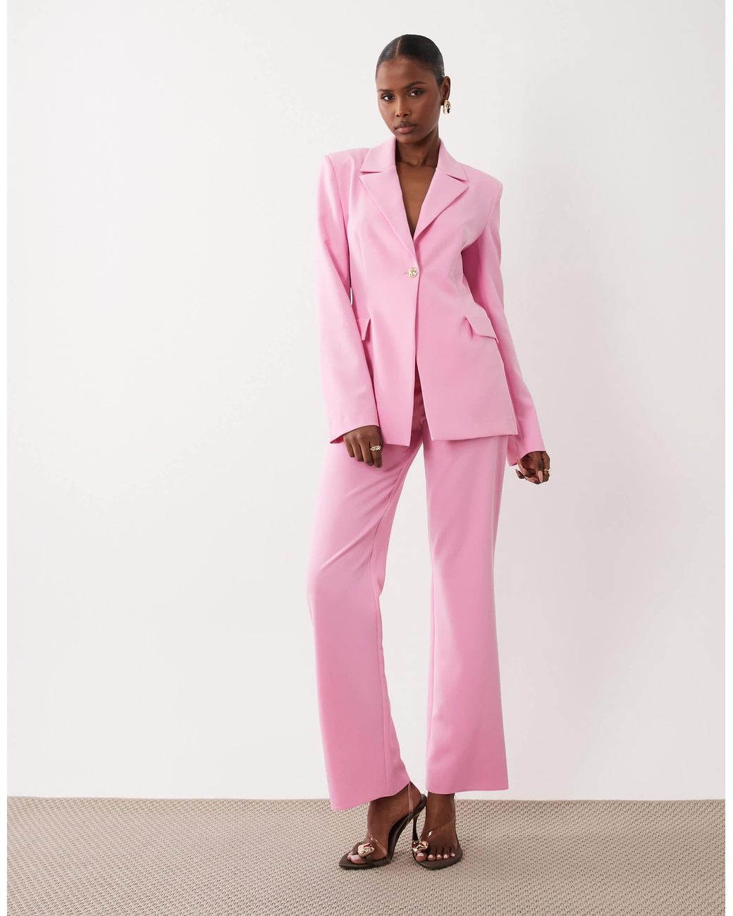 Blazer d'ensemble ajusté - vif ASOS en coloris Pink