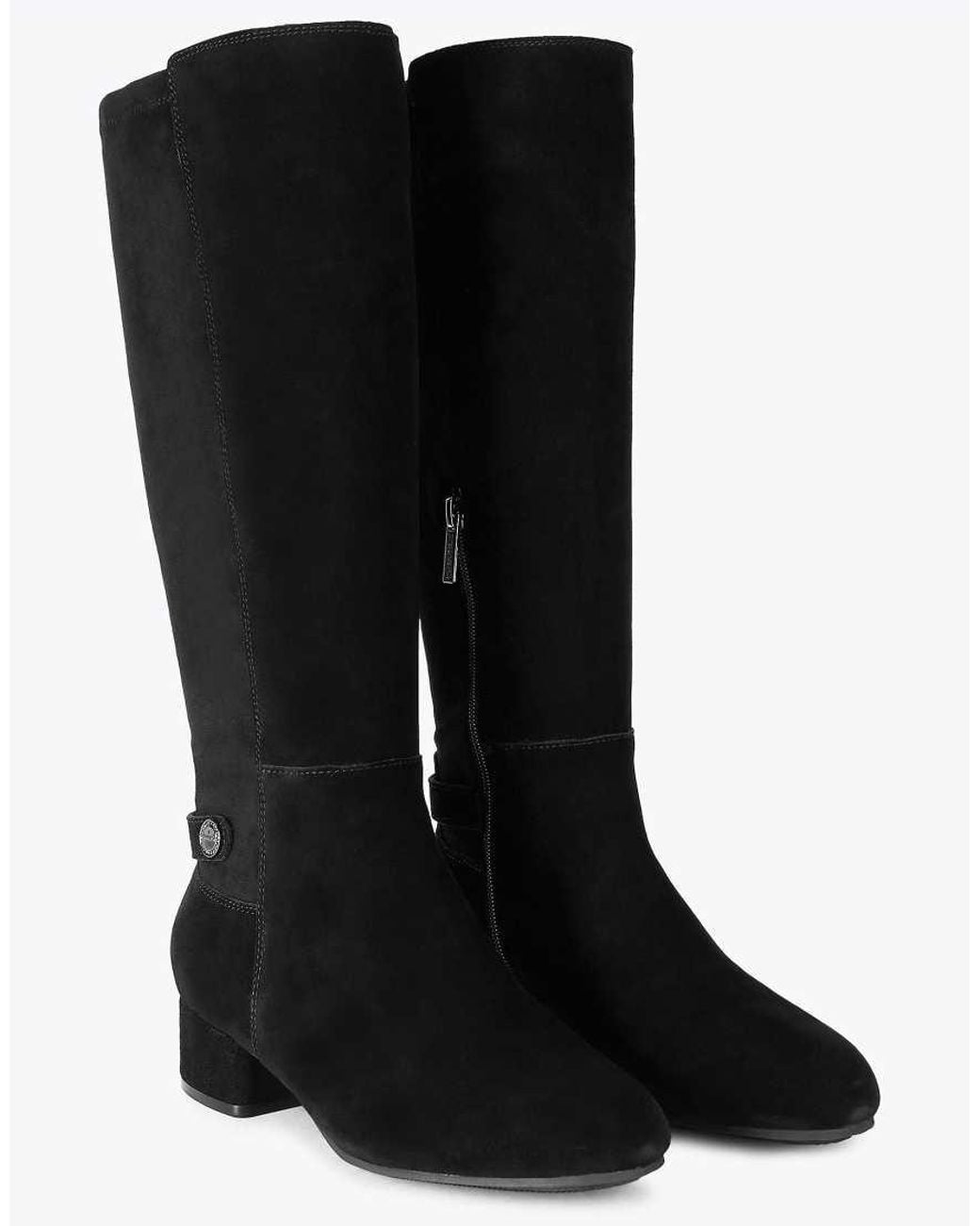 Carvela Kurt Geiger Black Gaia Knee2 Wide Fit Knee Boots
