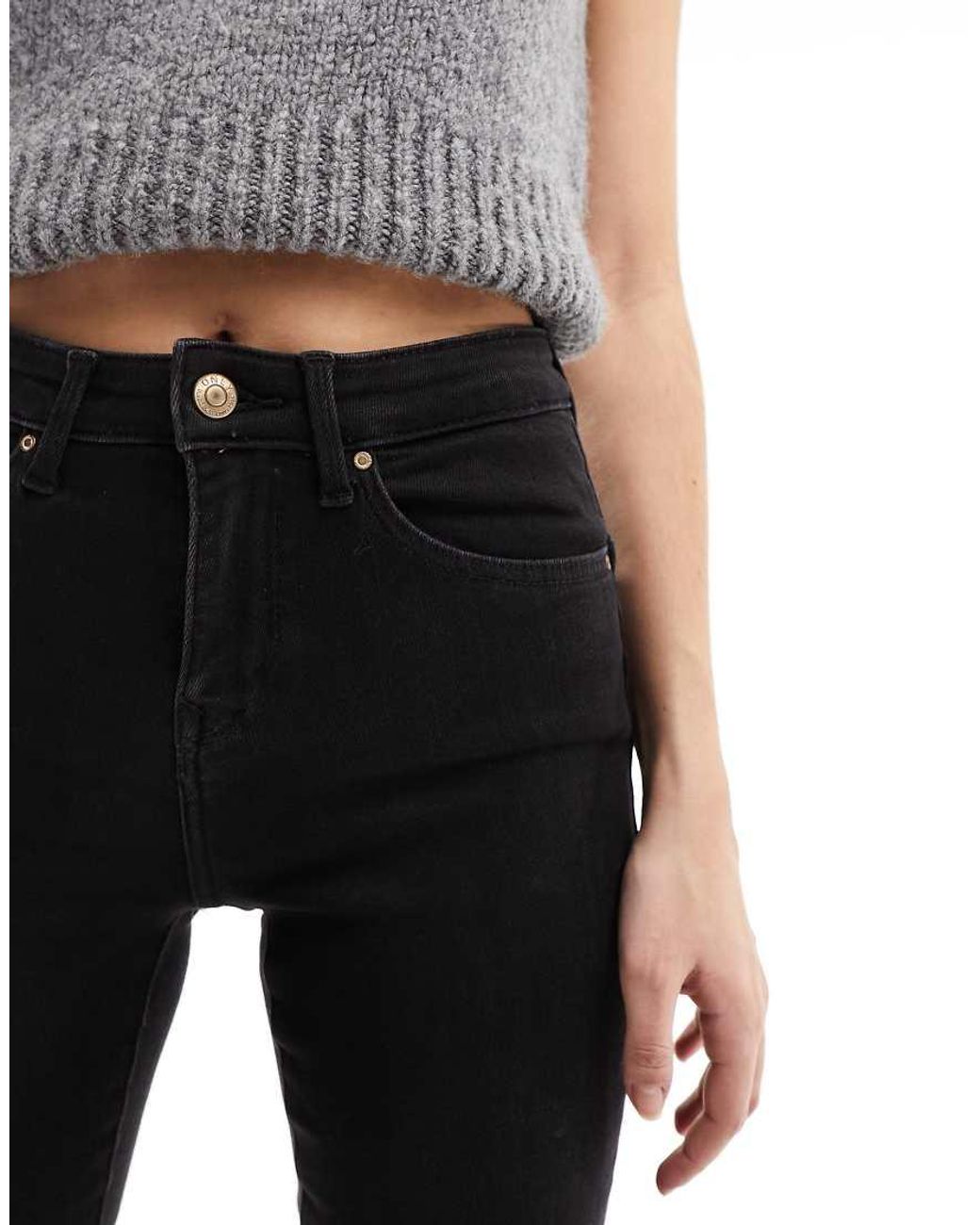 Vaqueros Negros De Corte Pitillo Push Up De ONLY de color Black