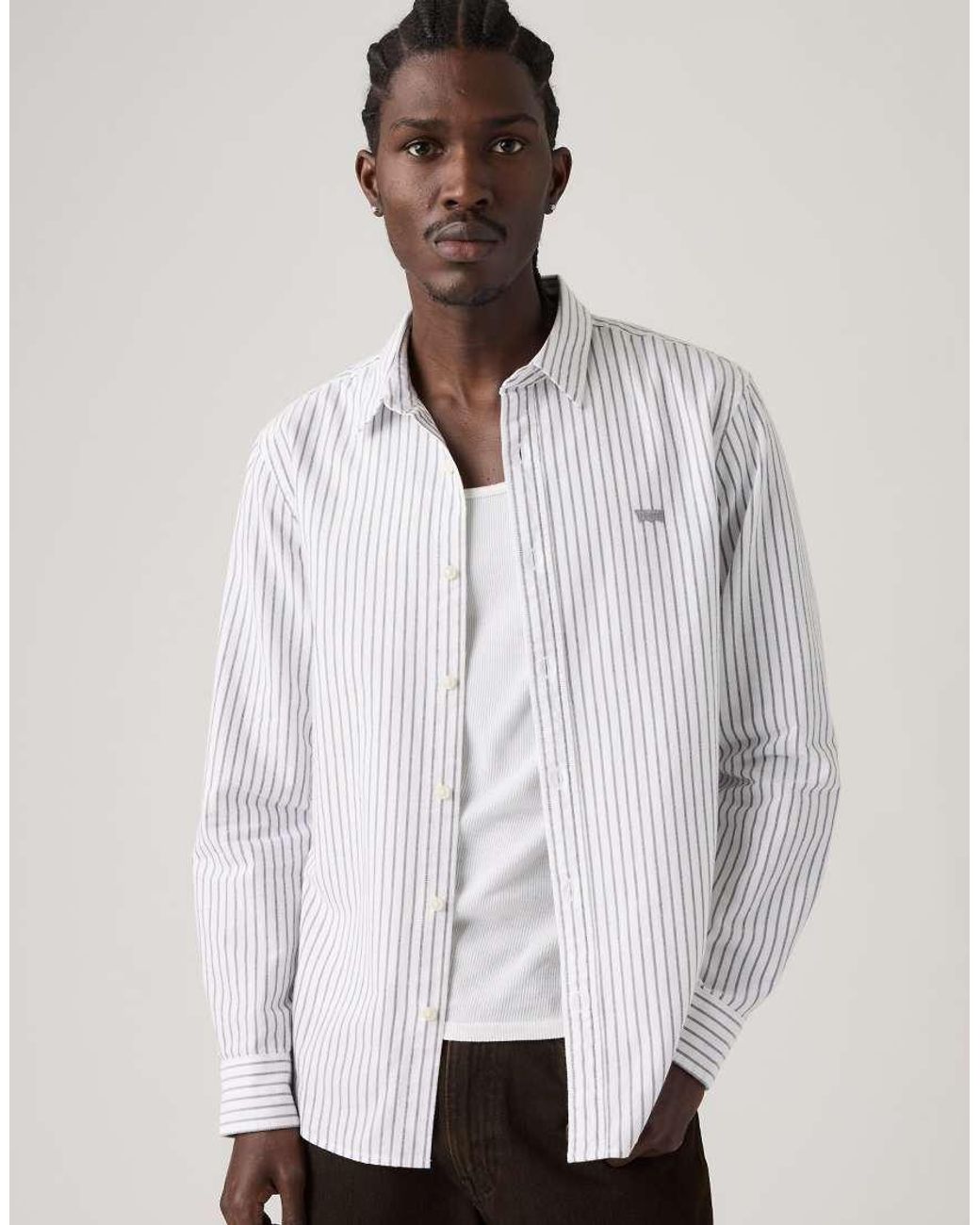 Levi's White Battery Housemark Standard Shirt for men