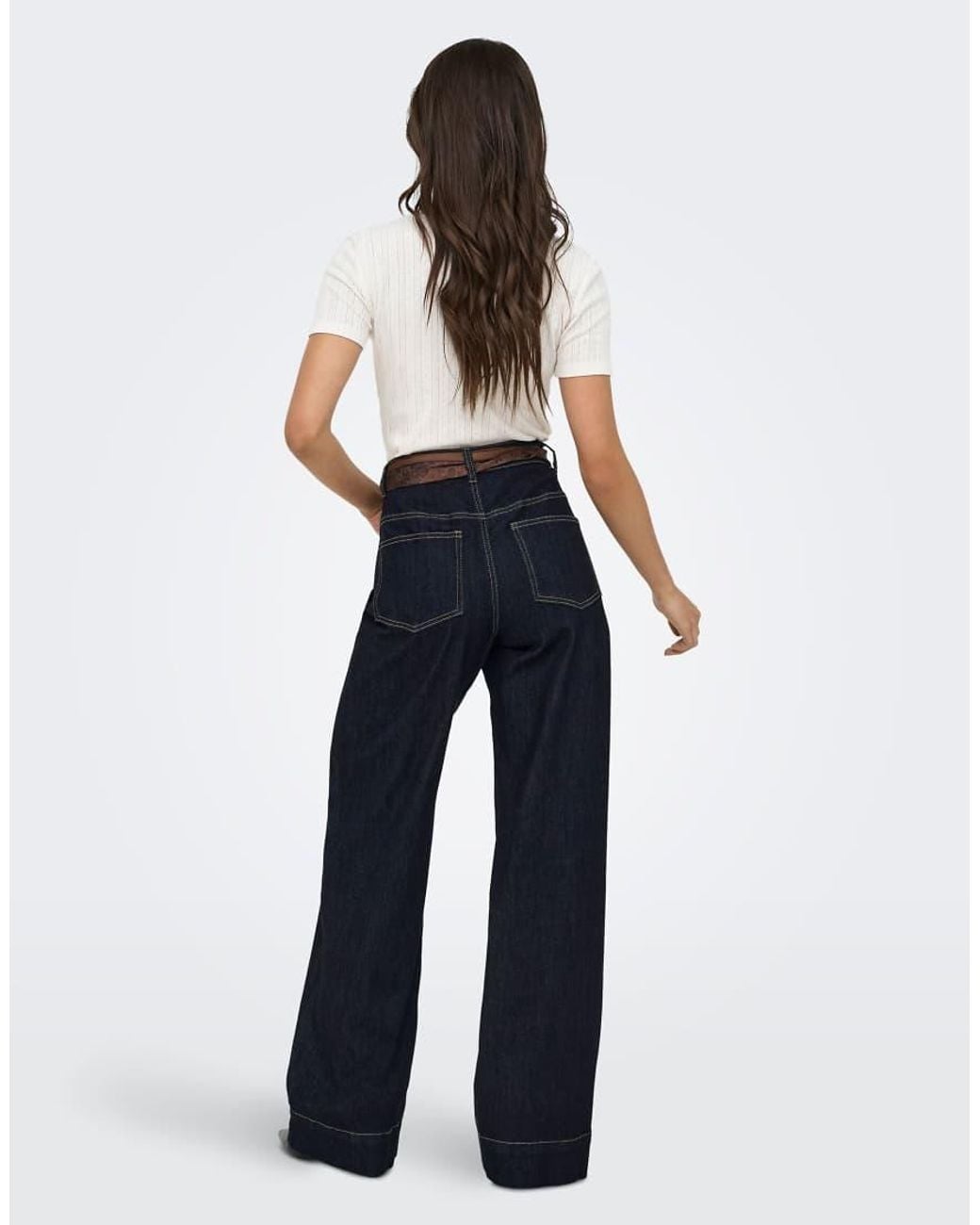 ONLY Blue Wide-fit Jeans