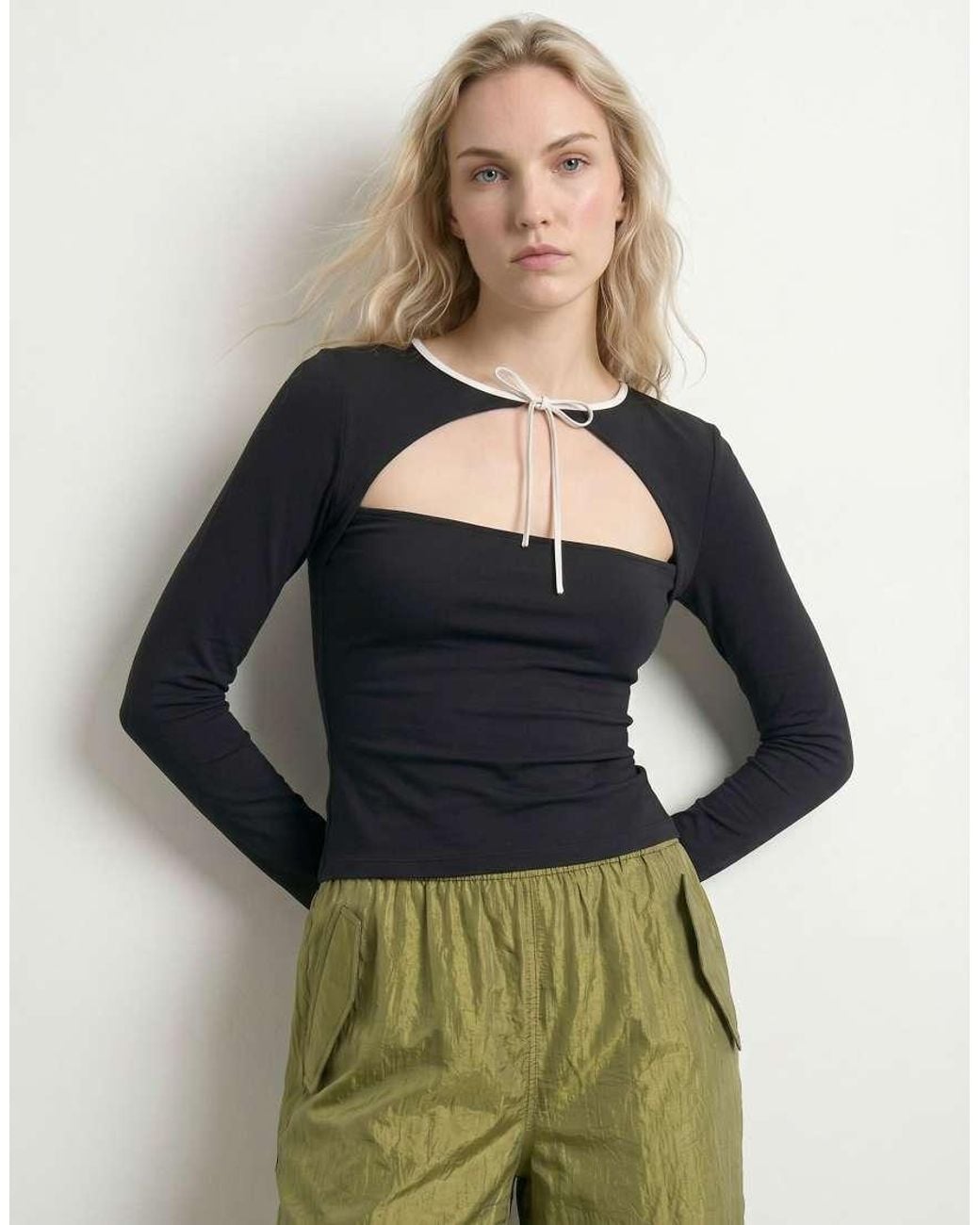 HYPEDROP Green Long Sleeved Top
