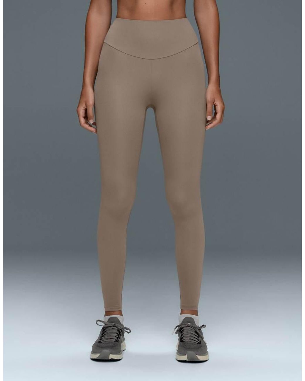 Oysho Gray Comfortlux High-waisted Ankle-length leggings