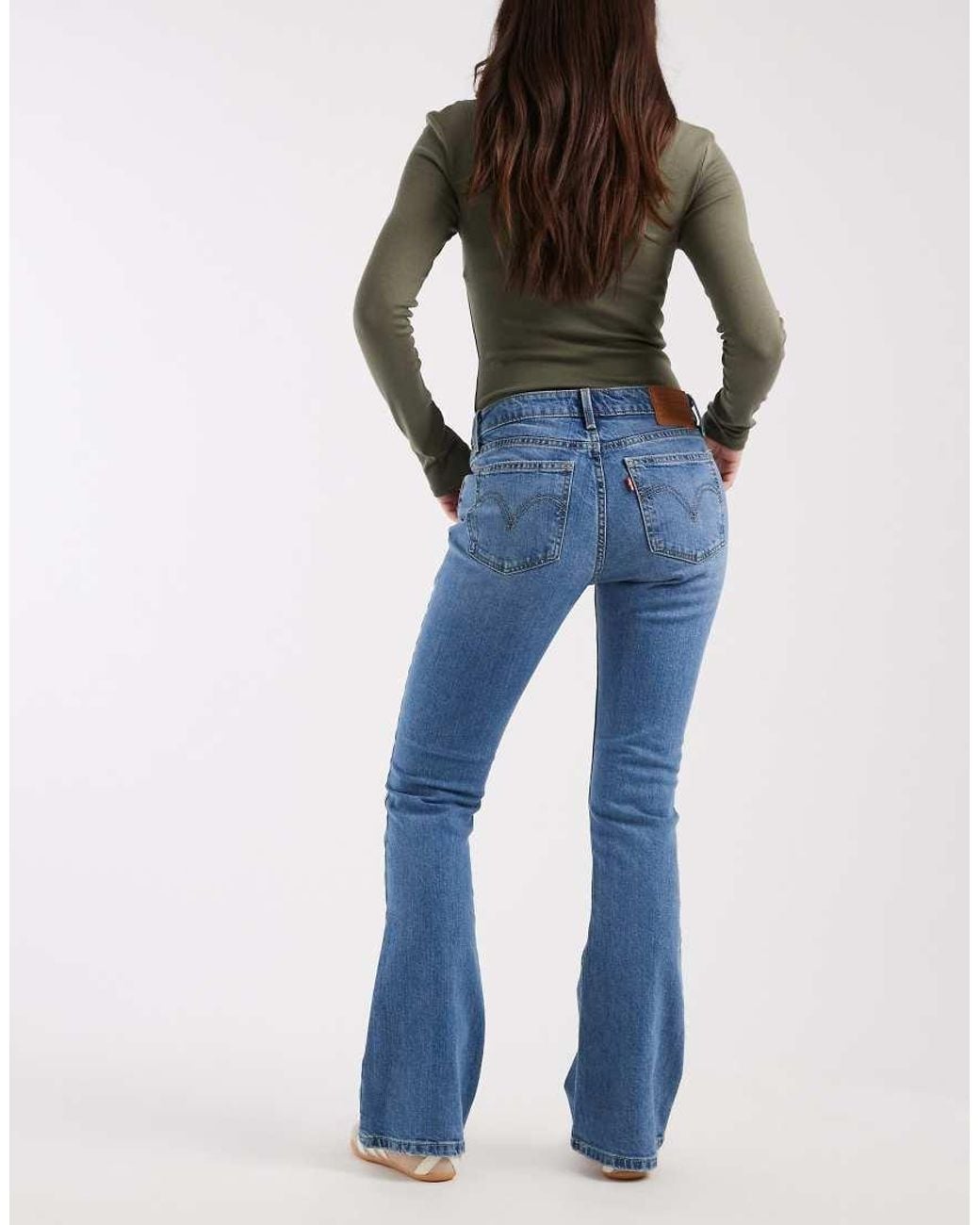 Levi's Blue Low Waist Slim Bootcut Jeans