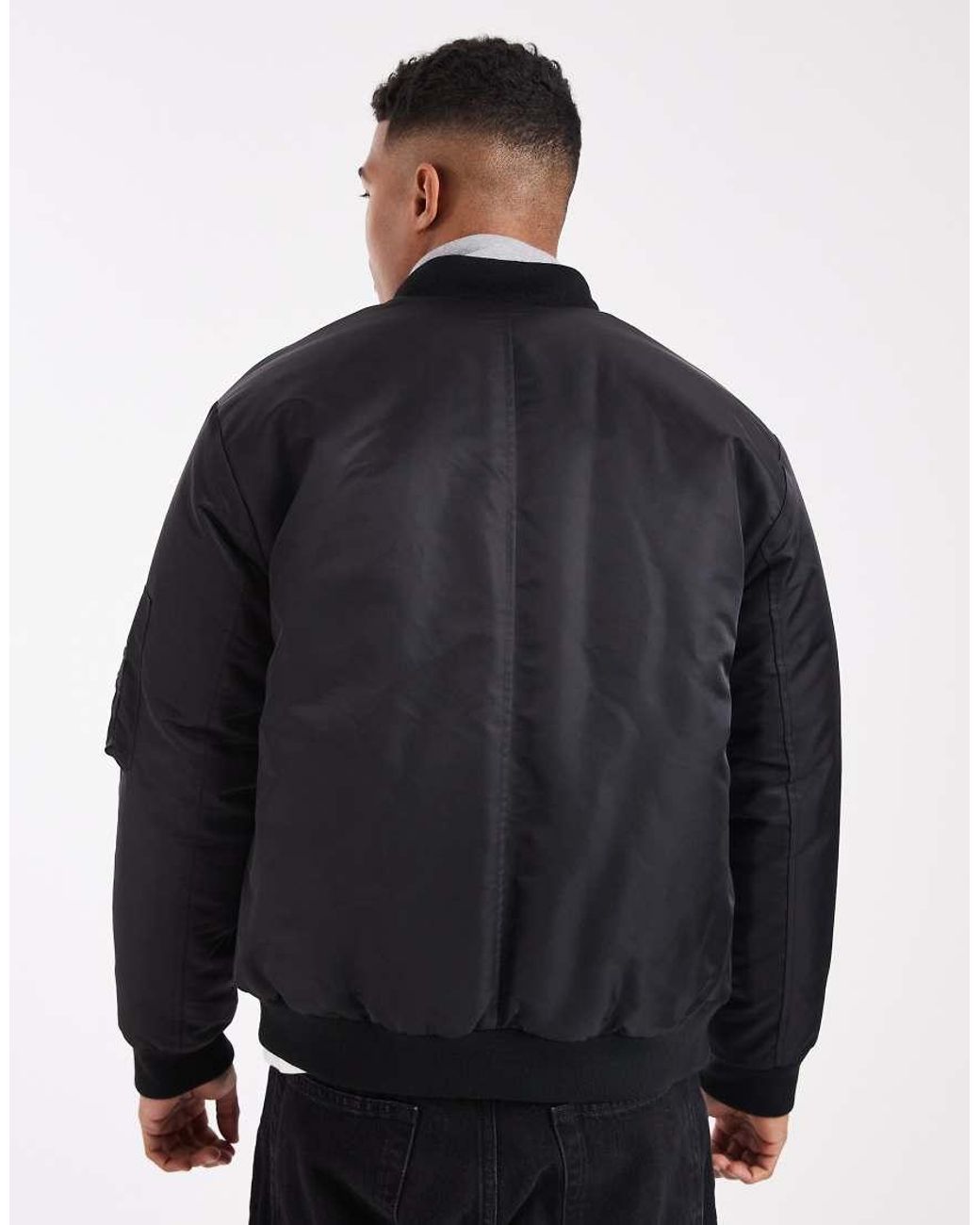 ASOS Blue Ma1 Bomber Jacket for men