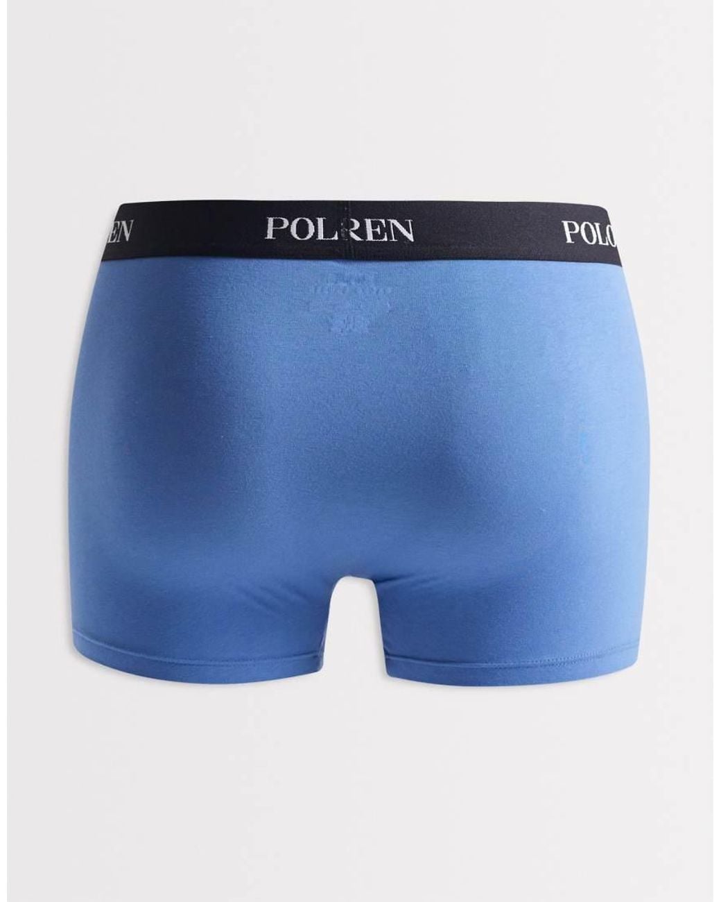 Polo Ralph Lauren Blue 3 Pack Cotton Trunks for men