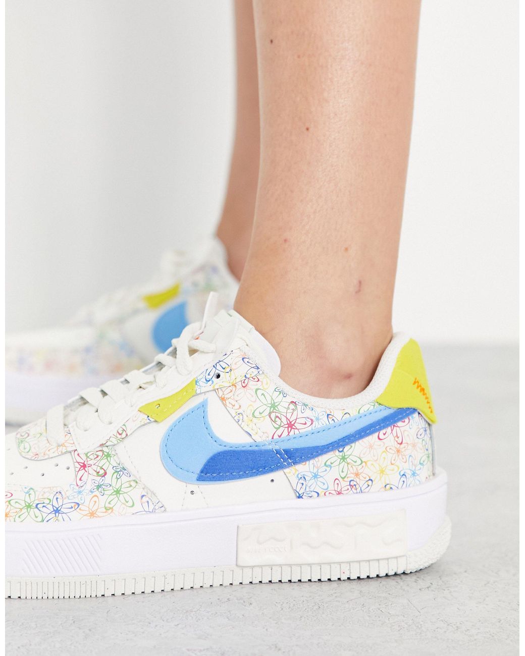 Air force 1 fontanka - sneakers con stampa a fiori e logo di Nike | Lyst