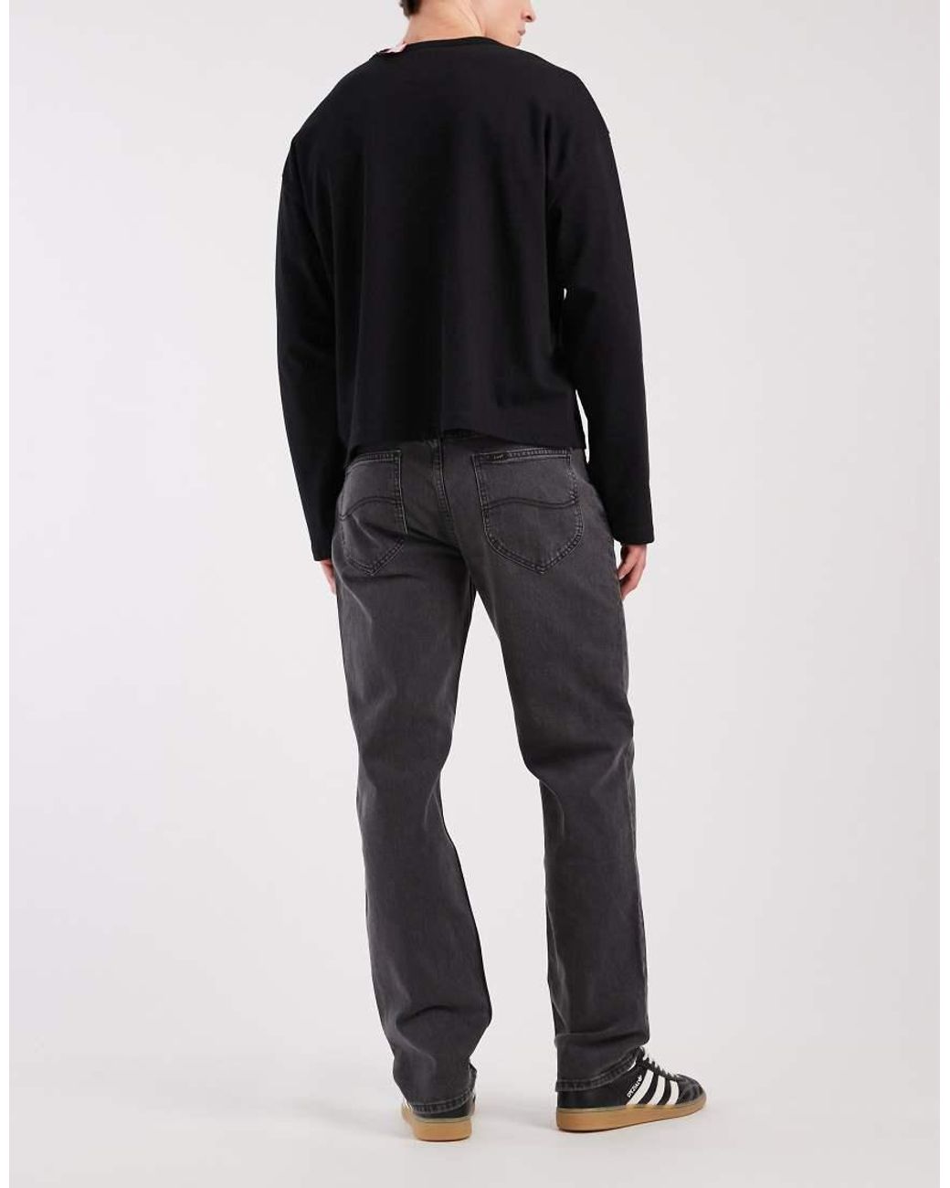 Lee Jeans Black West Straight Leg Jeans for men