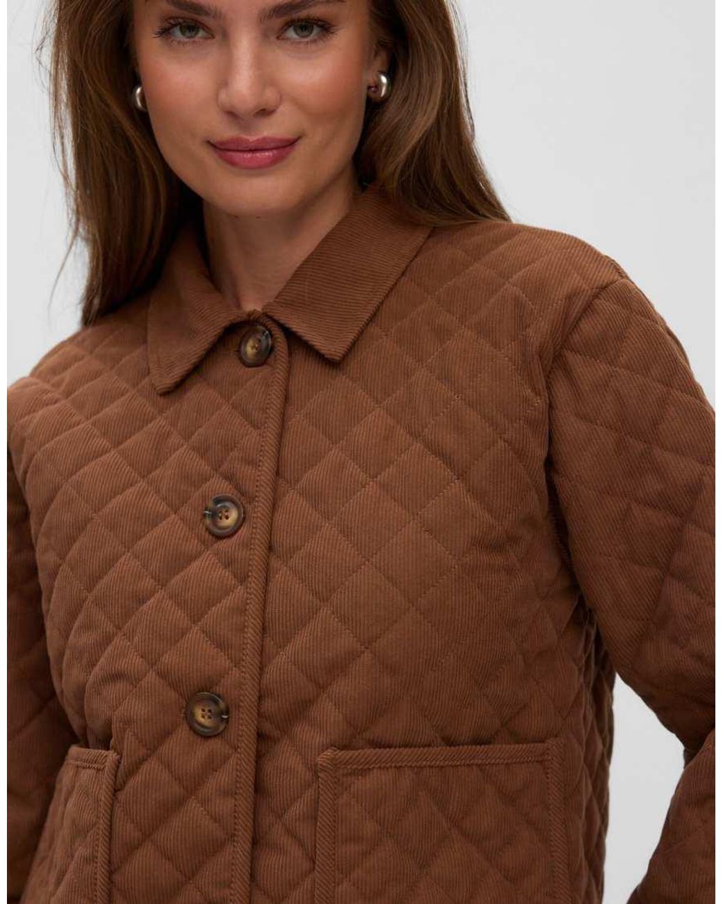 Vero Moda Brown Quilted Jacket