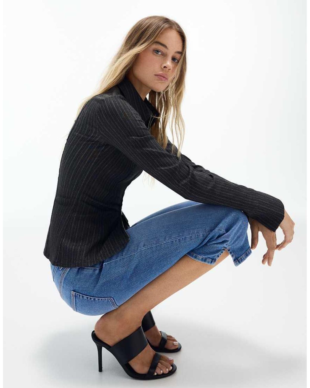 Bershka Blue Capris