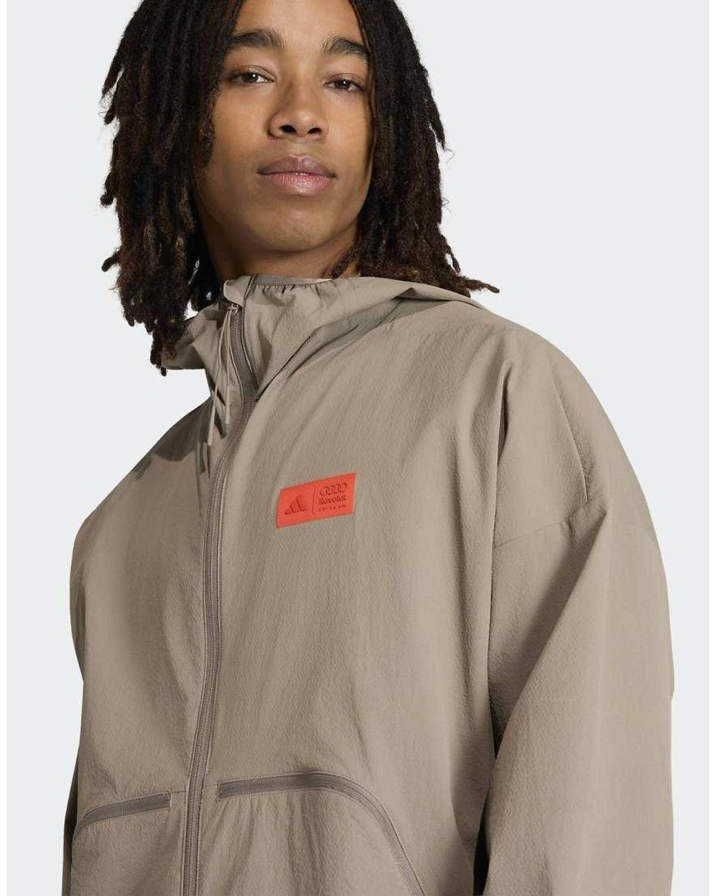 Asos Formula One adidas Originals Audi Formula One Team Elevated Woven Jacket in Natural ...