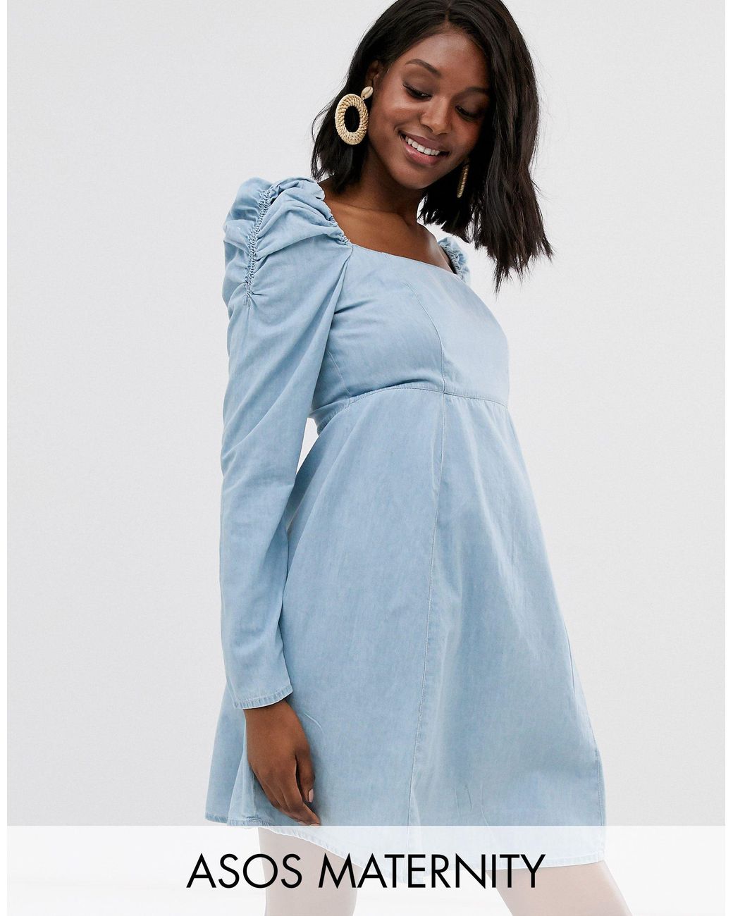 asos design maternity wiggle mini dress