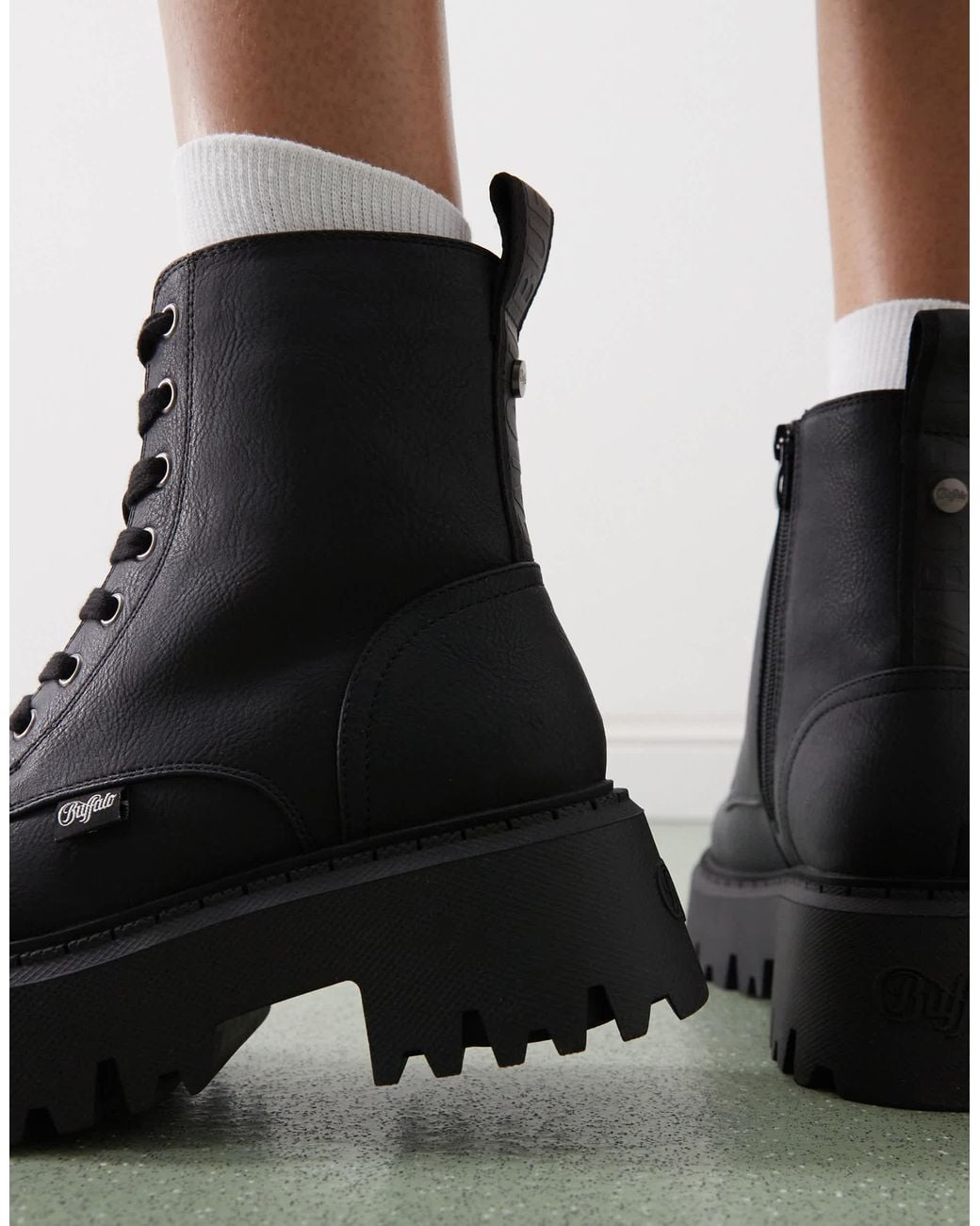 Buffalo Black Fur Lined Boot