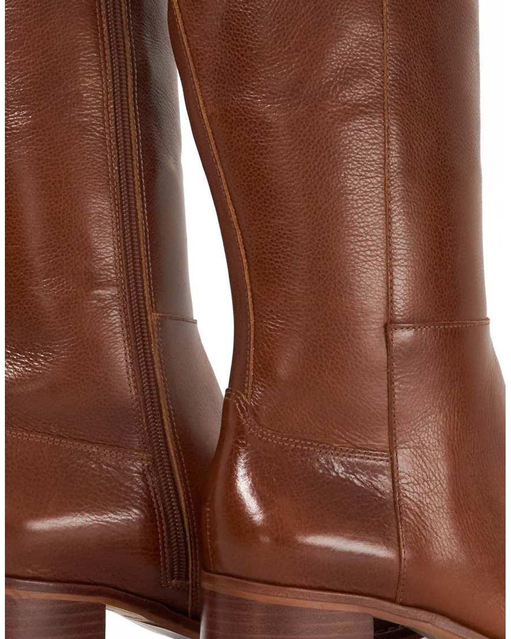 Dune Brown Wide Fit Wf Turner Knee High Boots