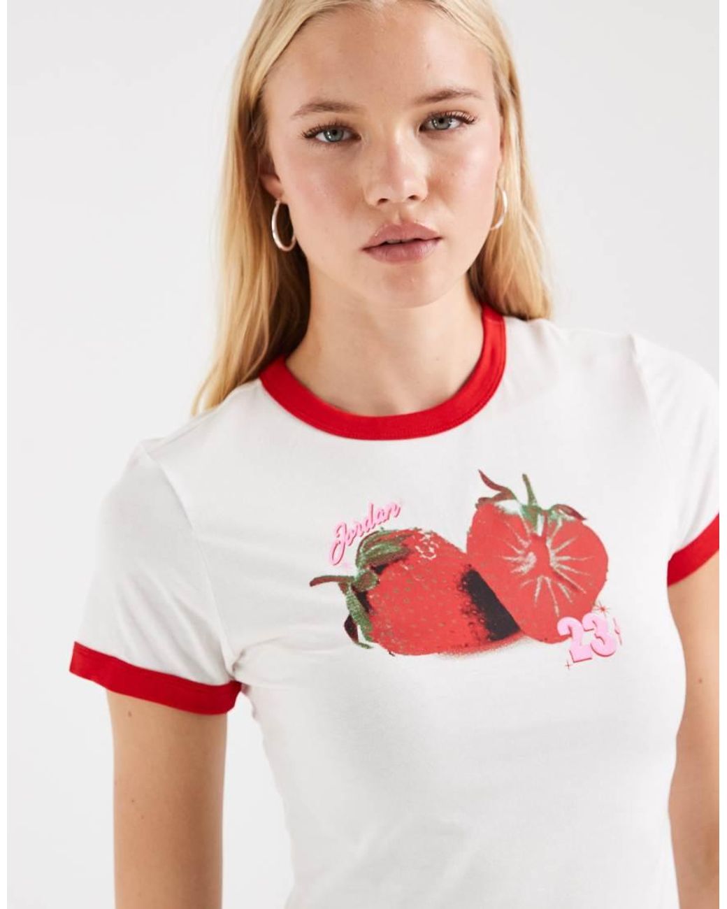 Nike White Graphic Baby Tee
