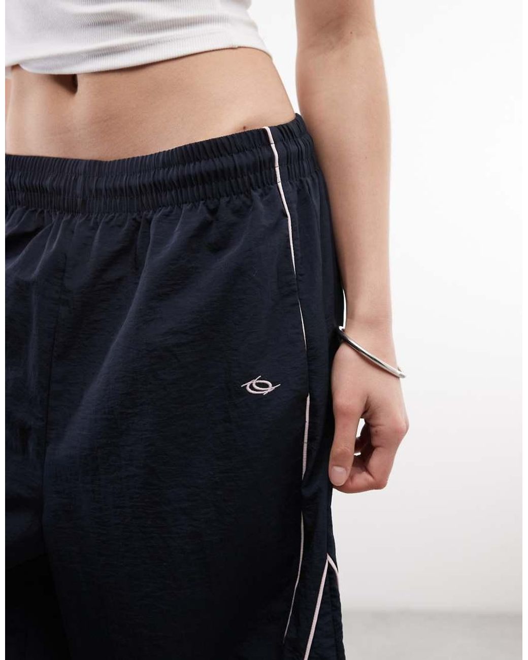 Collusion White baggy Longline Nylon Culottes