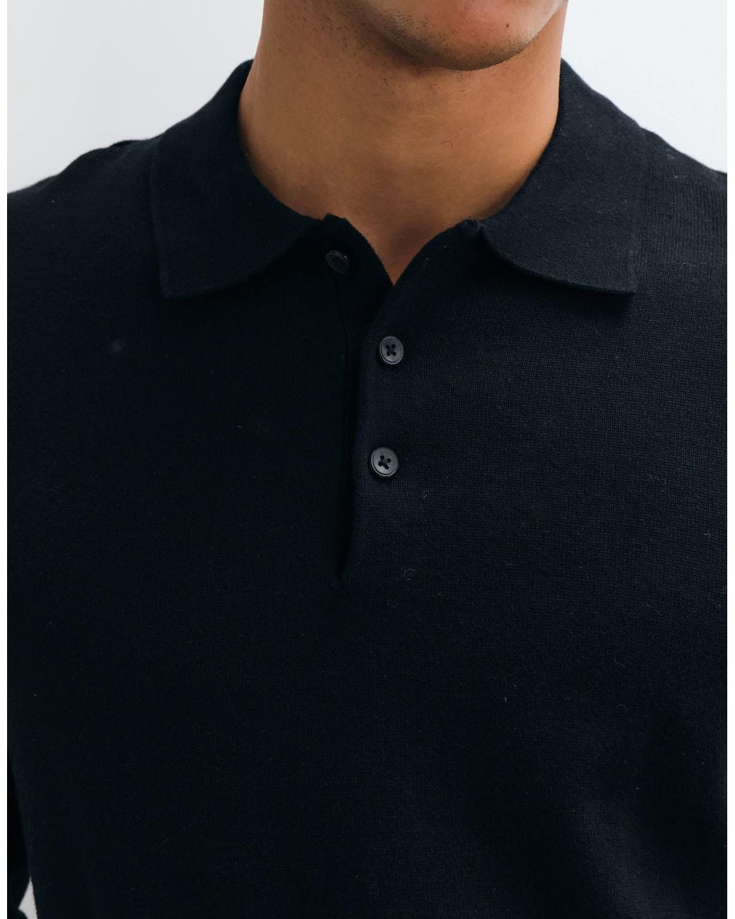 Jack & Jones Blue Essential Knit Button Polo for men