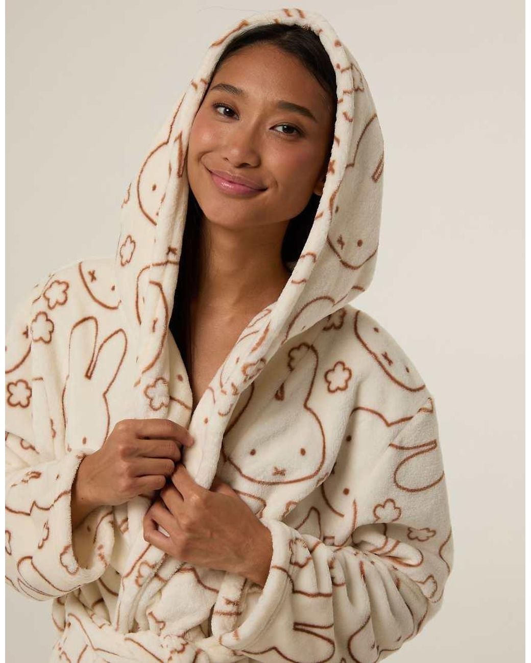 Skinnydip London Natural Miffy X Flower Dressing Gown