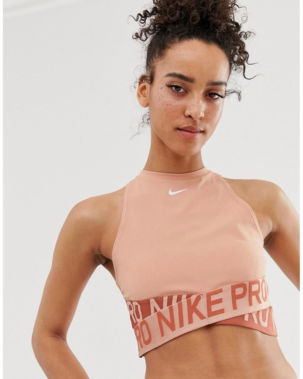 Nike Synthetic Nike Pro Training Crossover Shorts in Pink | Lyst Canada