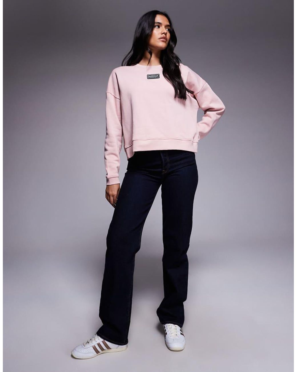 Barbour Pink Imogen Logo Sweatshirt