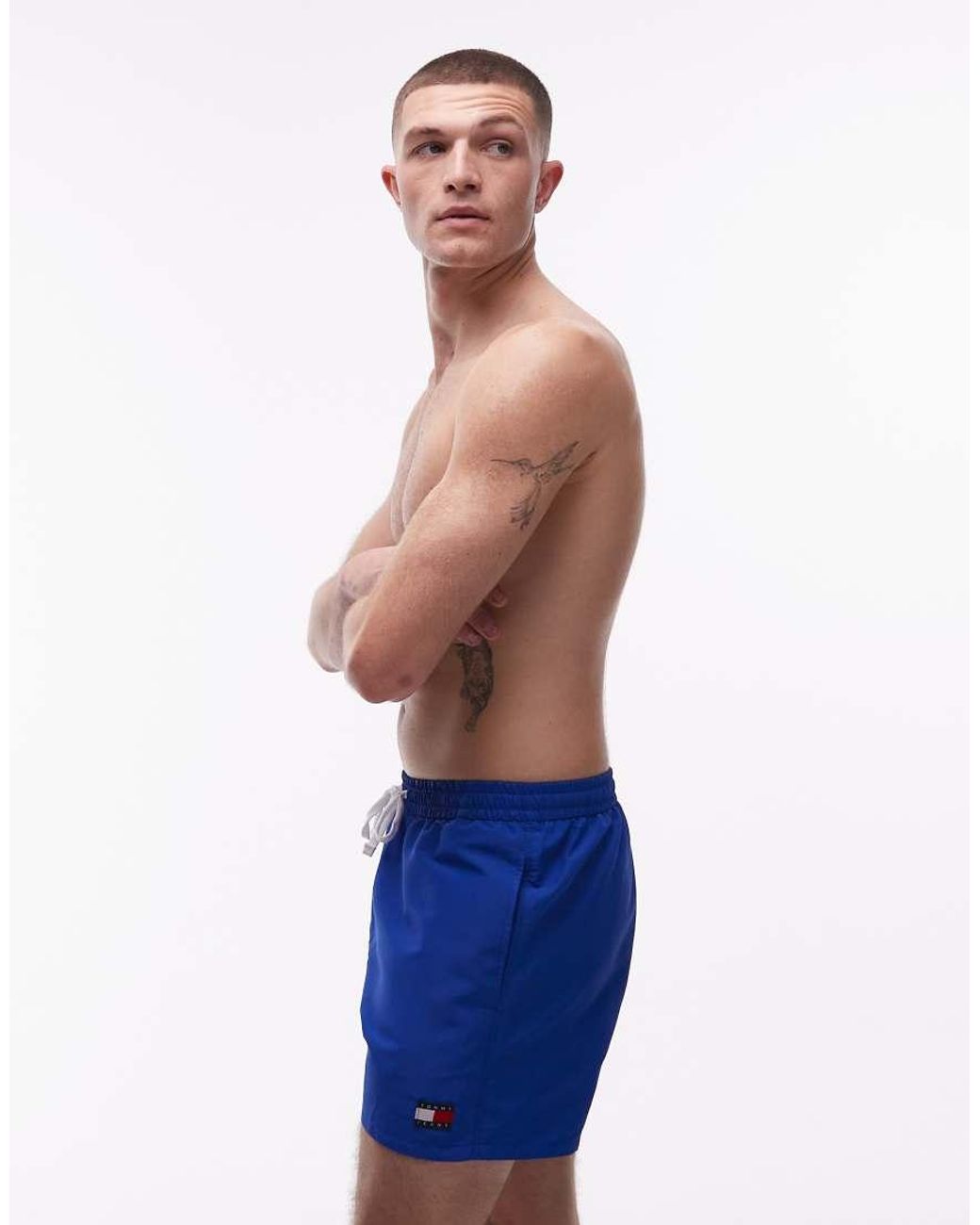 Tommy Hilfiger Blue Drawstring Swim Shorts for men