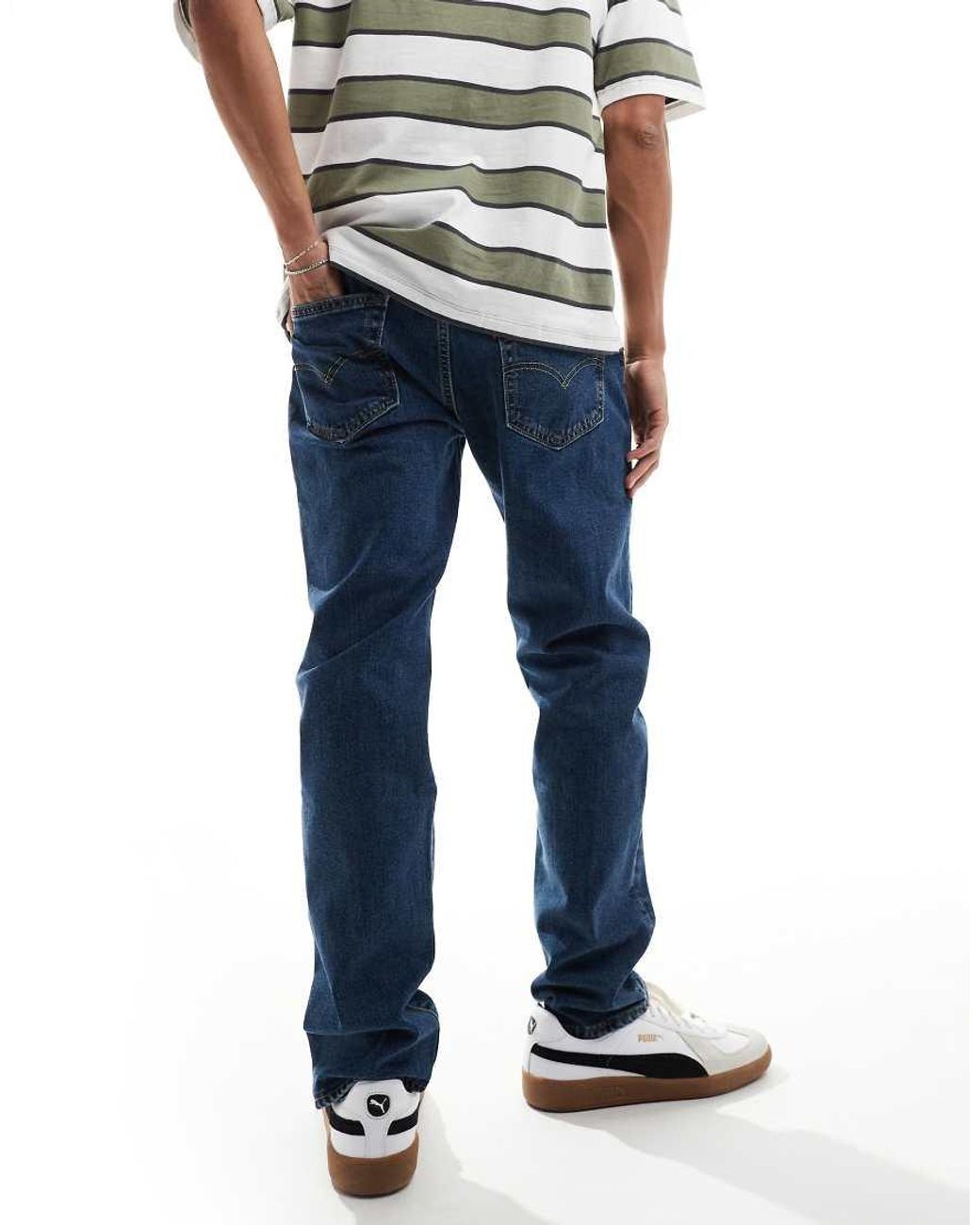 Levi's Blue 502 Tapered Jeans for men