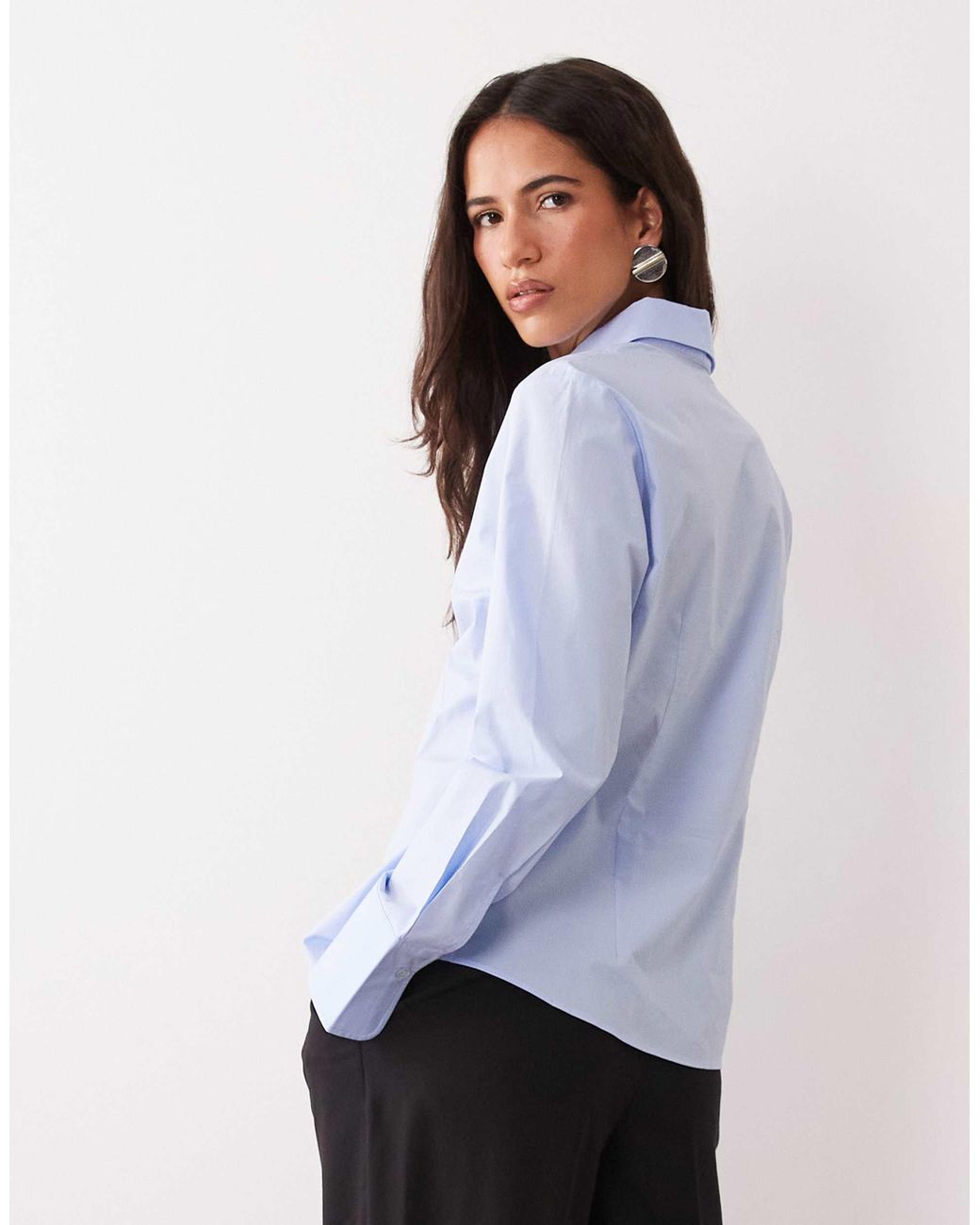 Mango Blue Klassisches hemd