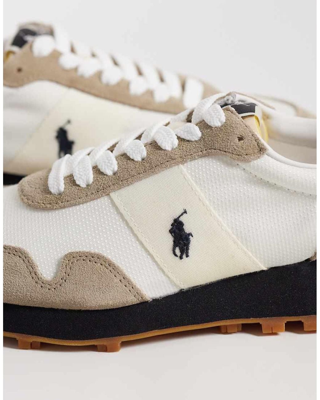 Polo Ralph Lauren White Trail 125 Panelled Sneakers