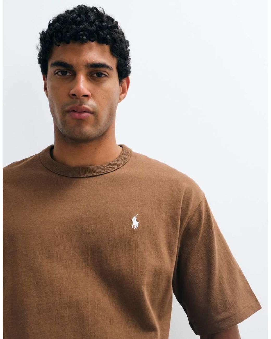 Polo Ralph Lauren Brown Icon Logo Relaxed Fit T-Shirt for men