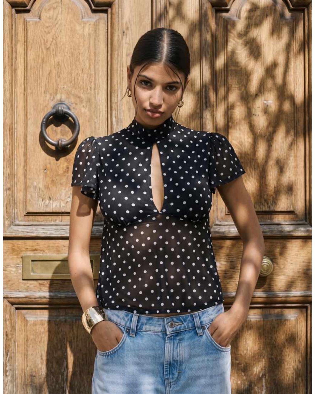 Top Fluido di ASOS in Black