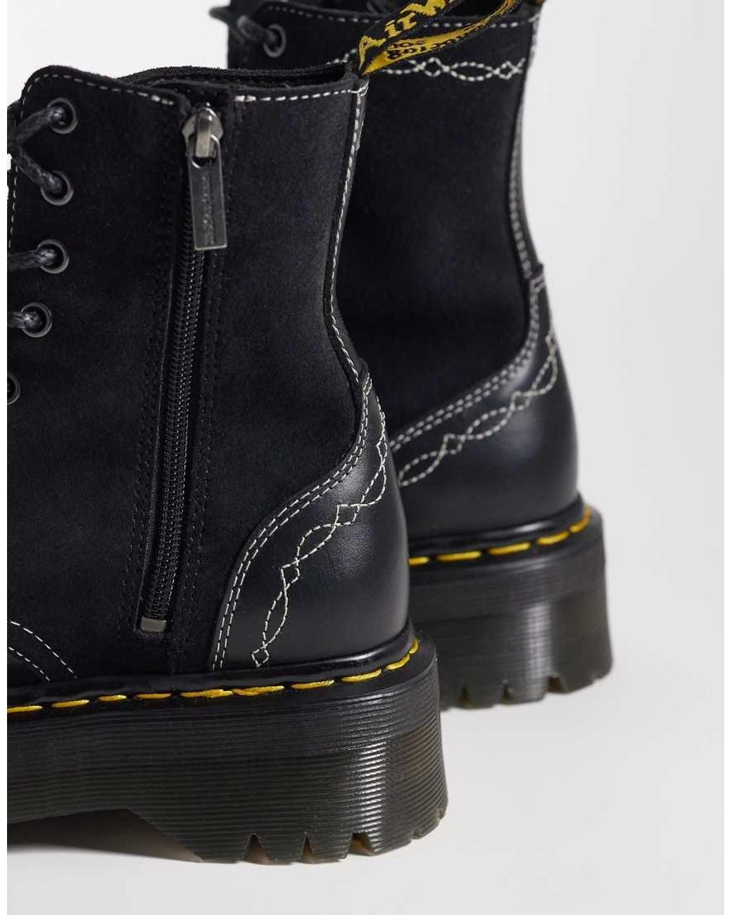 Dr. Martens Black Jadon Rodeo 8 Eye Boots