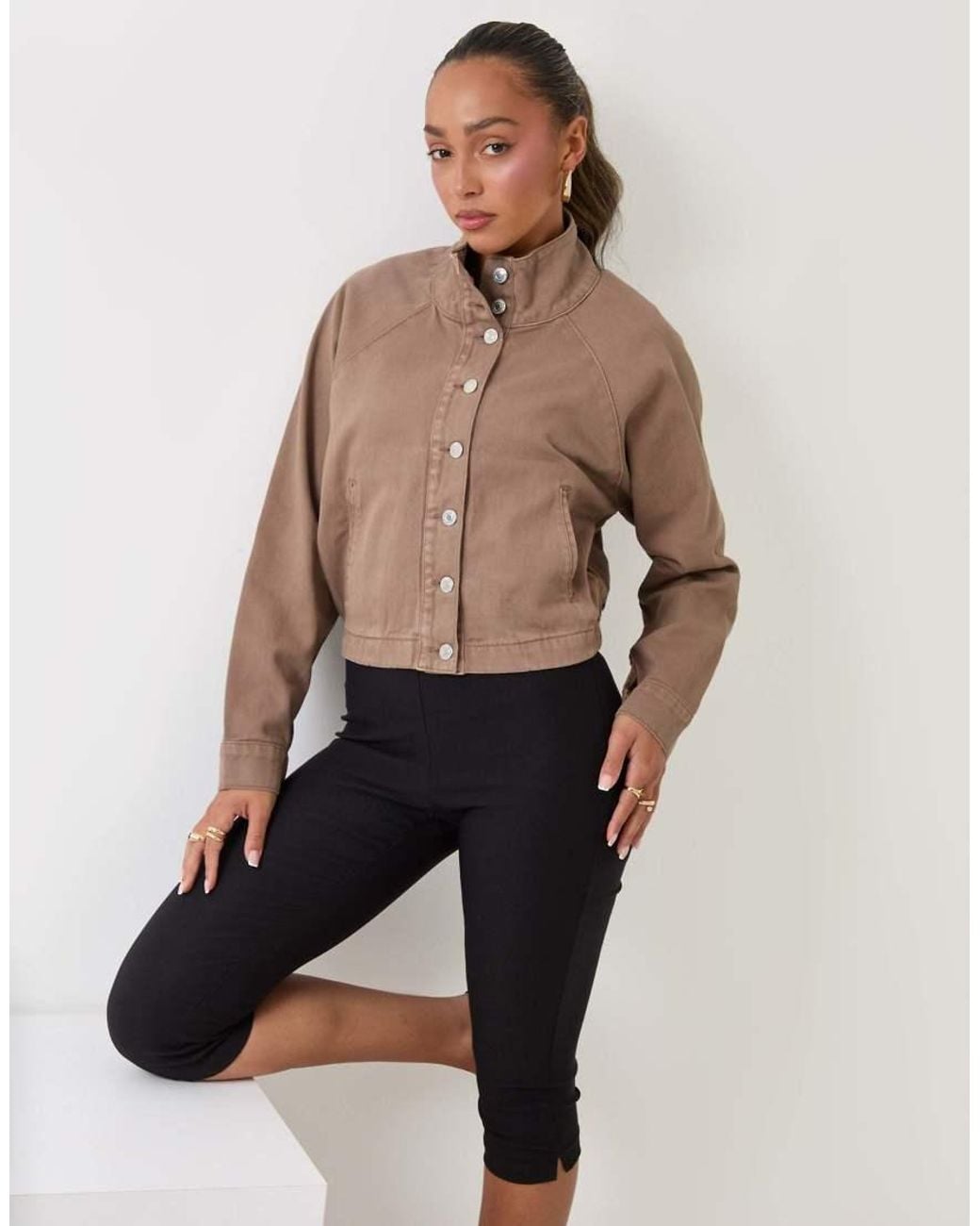 Threadbare Blue Denim Bomber Jacket