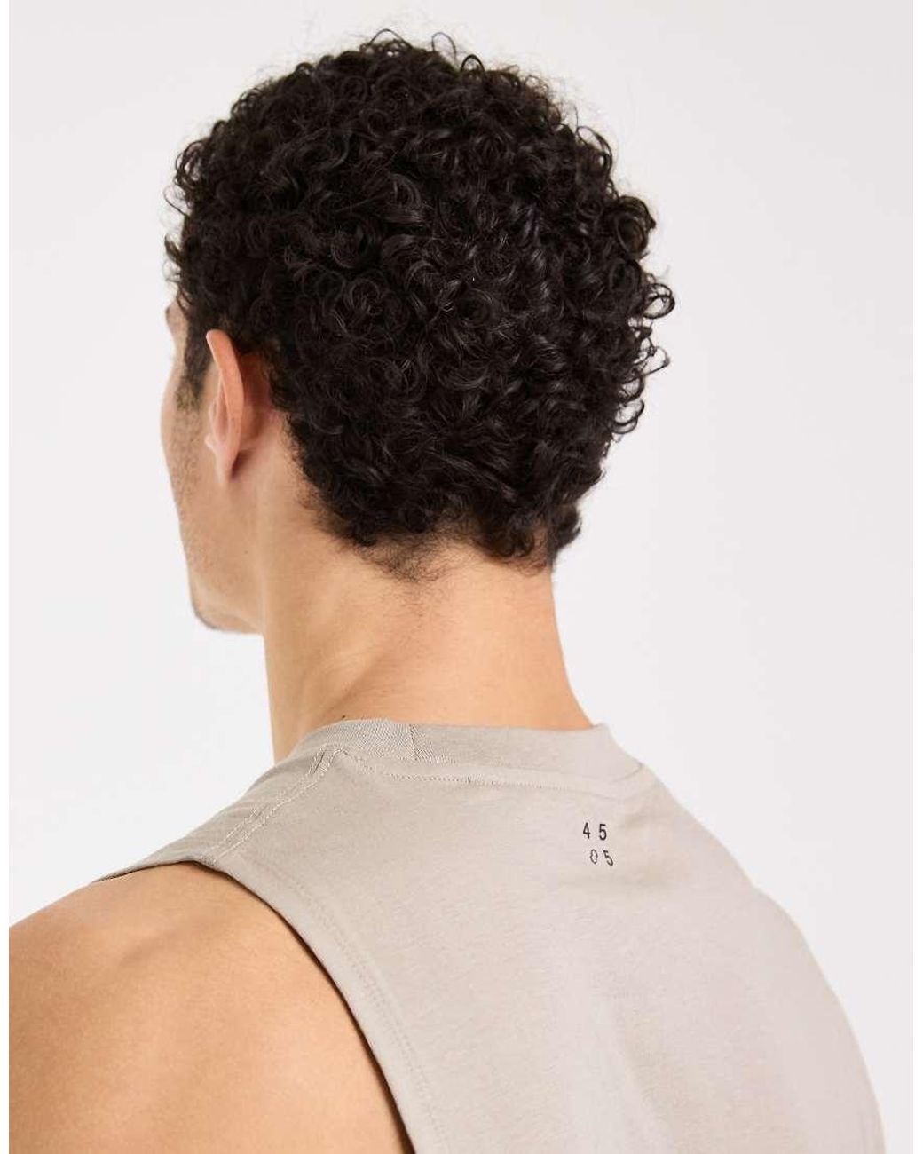 4505 Natural Icon Cotton Drop Armhole Training Vest With Quick Dry Finish for men