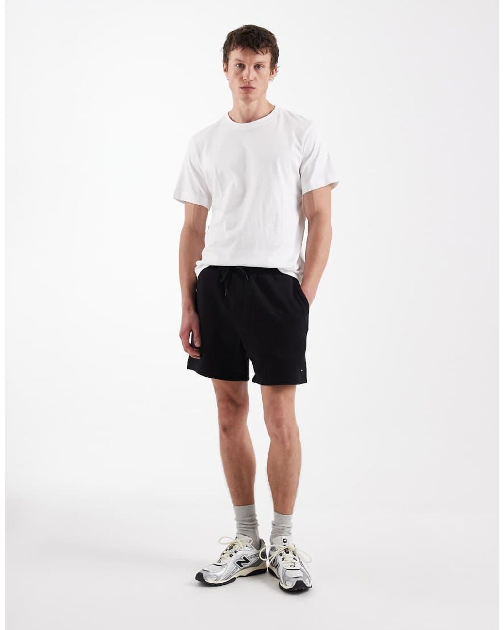 Tommy Hilfiger Black Flag Logo Shorts for men