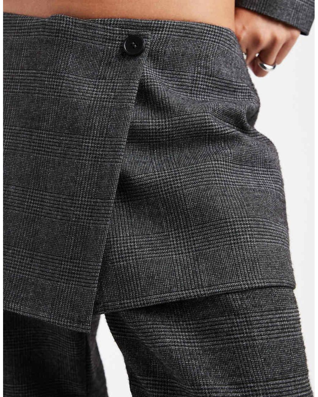 Collusion Black Wrap Skirt Trouser Co-Ord