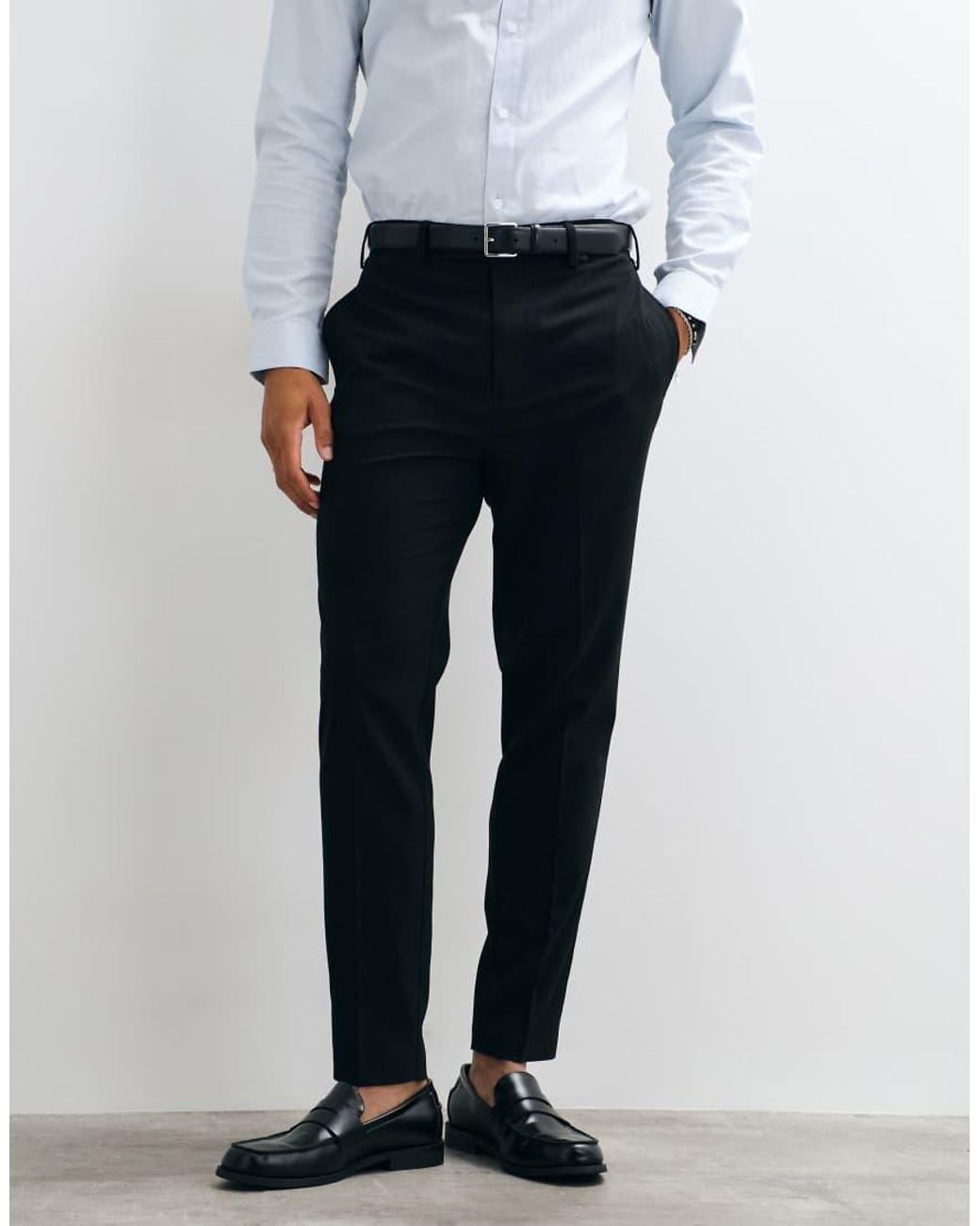 ASOS White Tailored Tapered Trousers for men