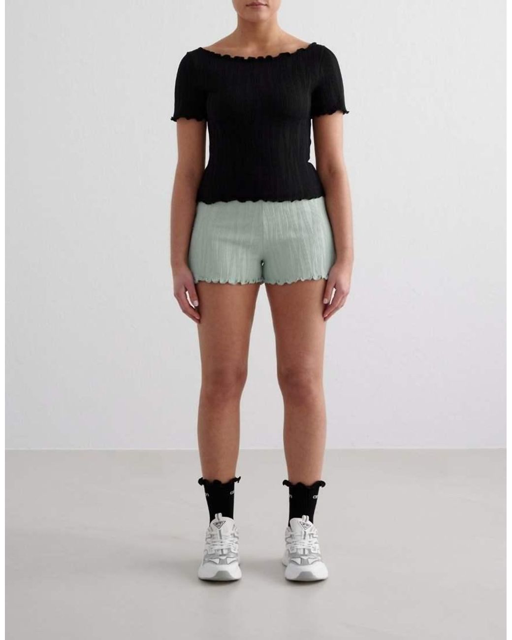 Aim'n Black Tulip Short Sleeve Top