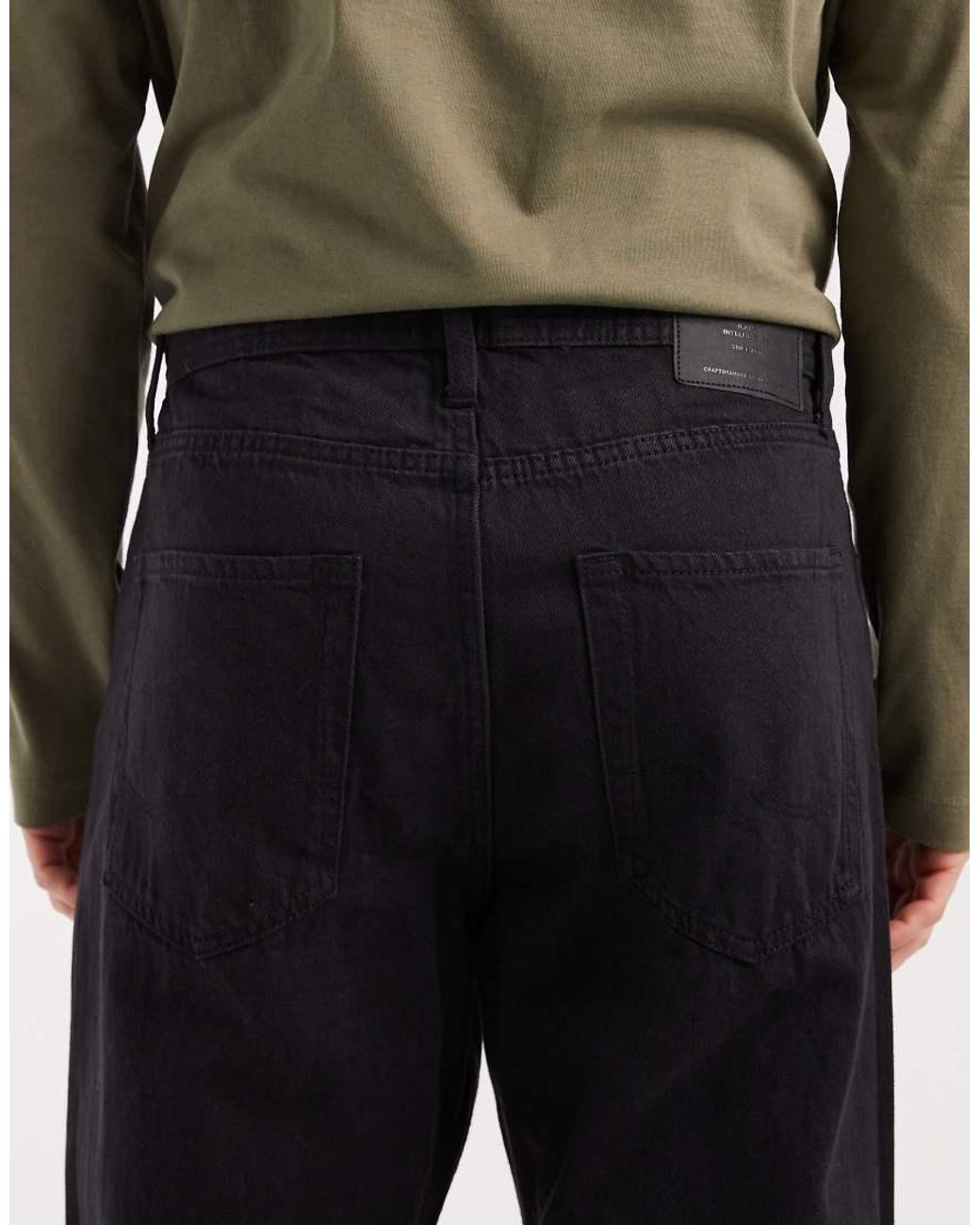 Jack & Jones Black Toby Flare Jeans for men