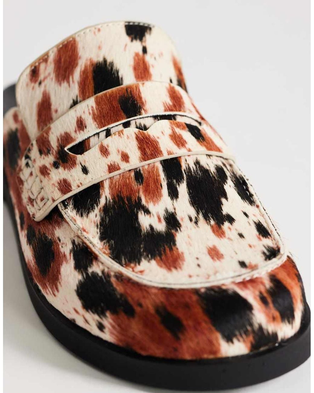 TOPSHOP Multicolor Addie Real Suede Mule Loafer