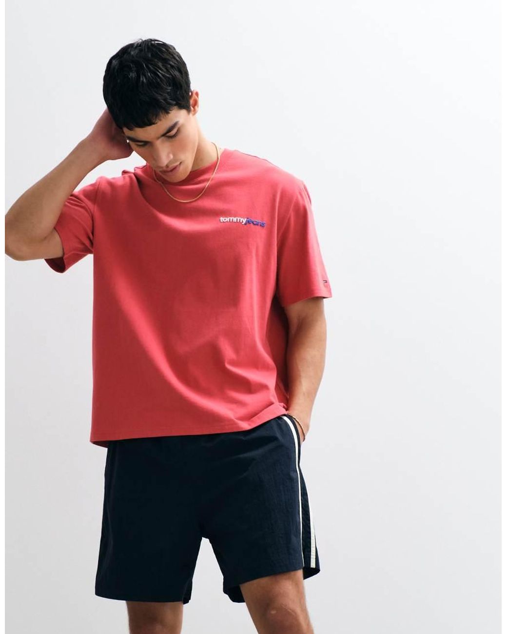 Jack & Jones Red Nylon Sport Shorts for men