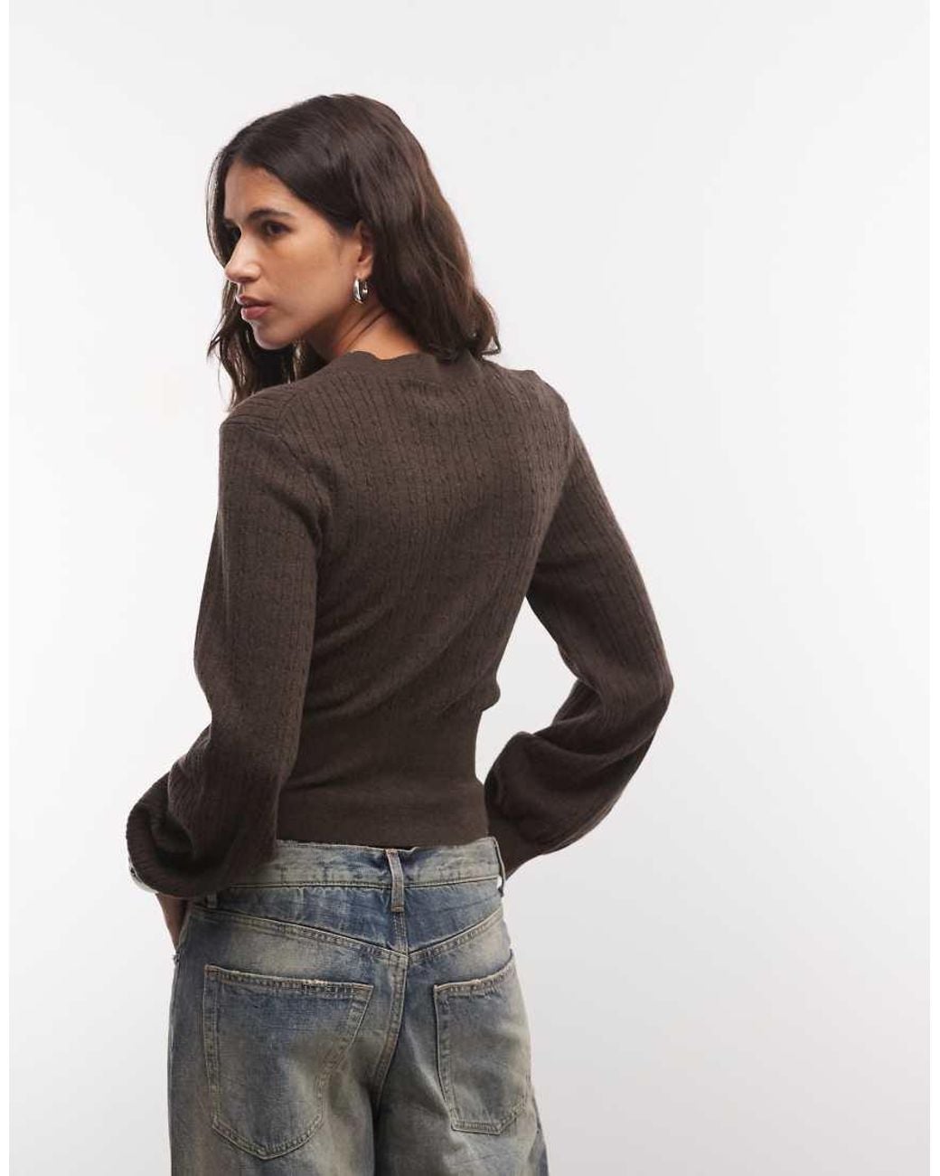 Monki Black Fitted Compact Cardigan