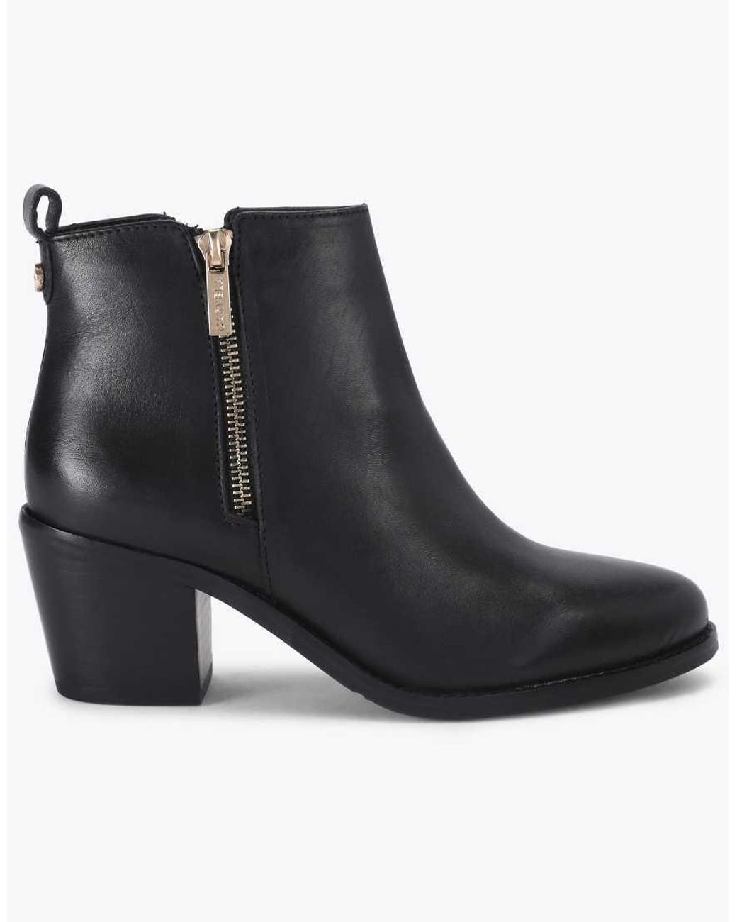 Carvela Kurt Geiger Black Secilly Low Ankle Boots