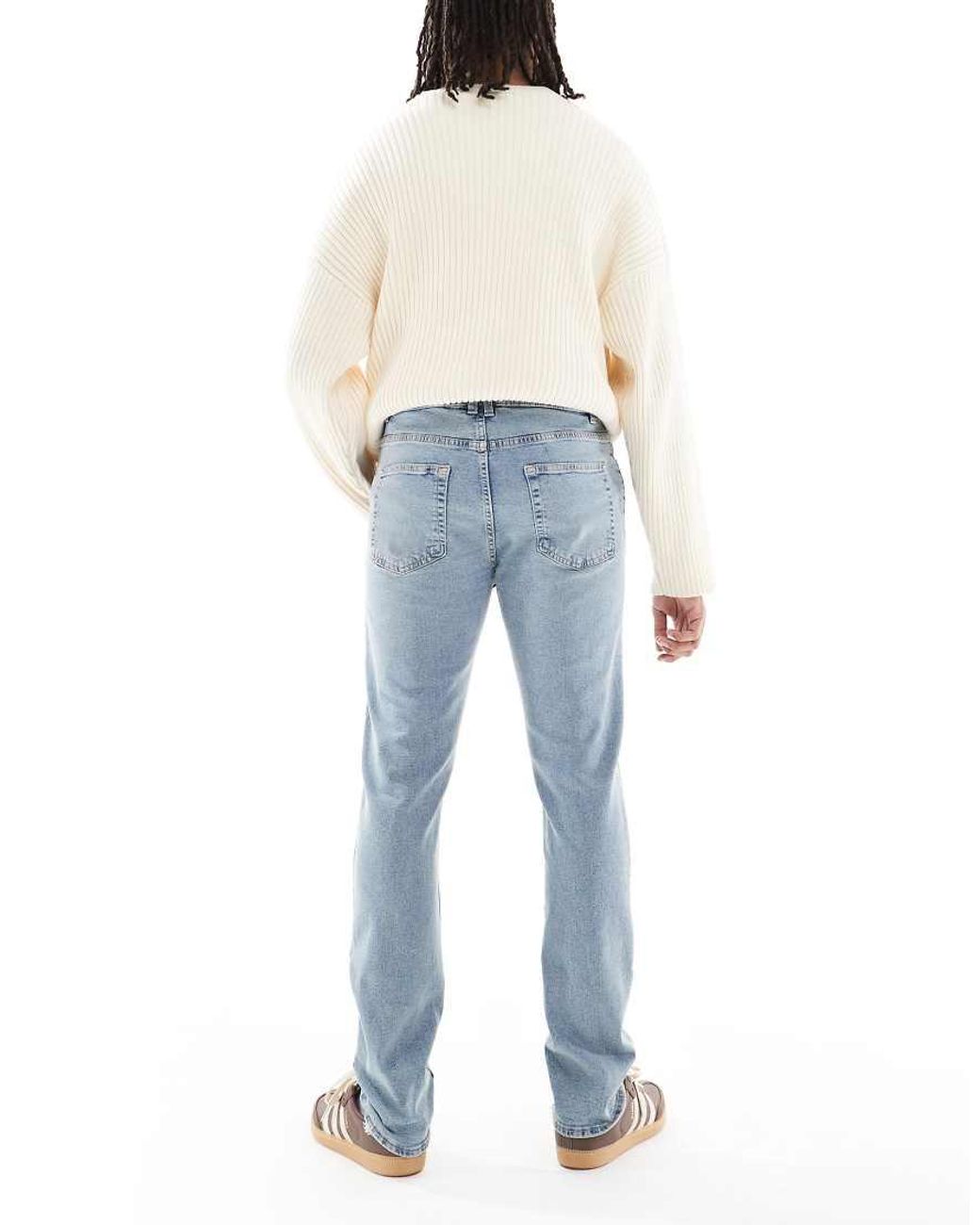 New Look Blue Slim Stretch Jeans for men