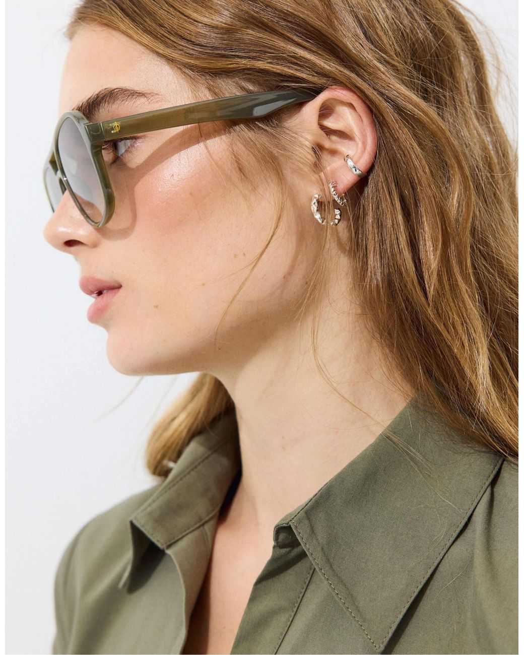 Lunettes Stradivarius en coloris Green